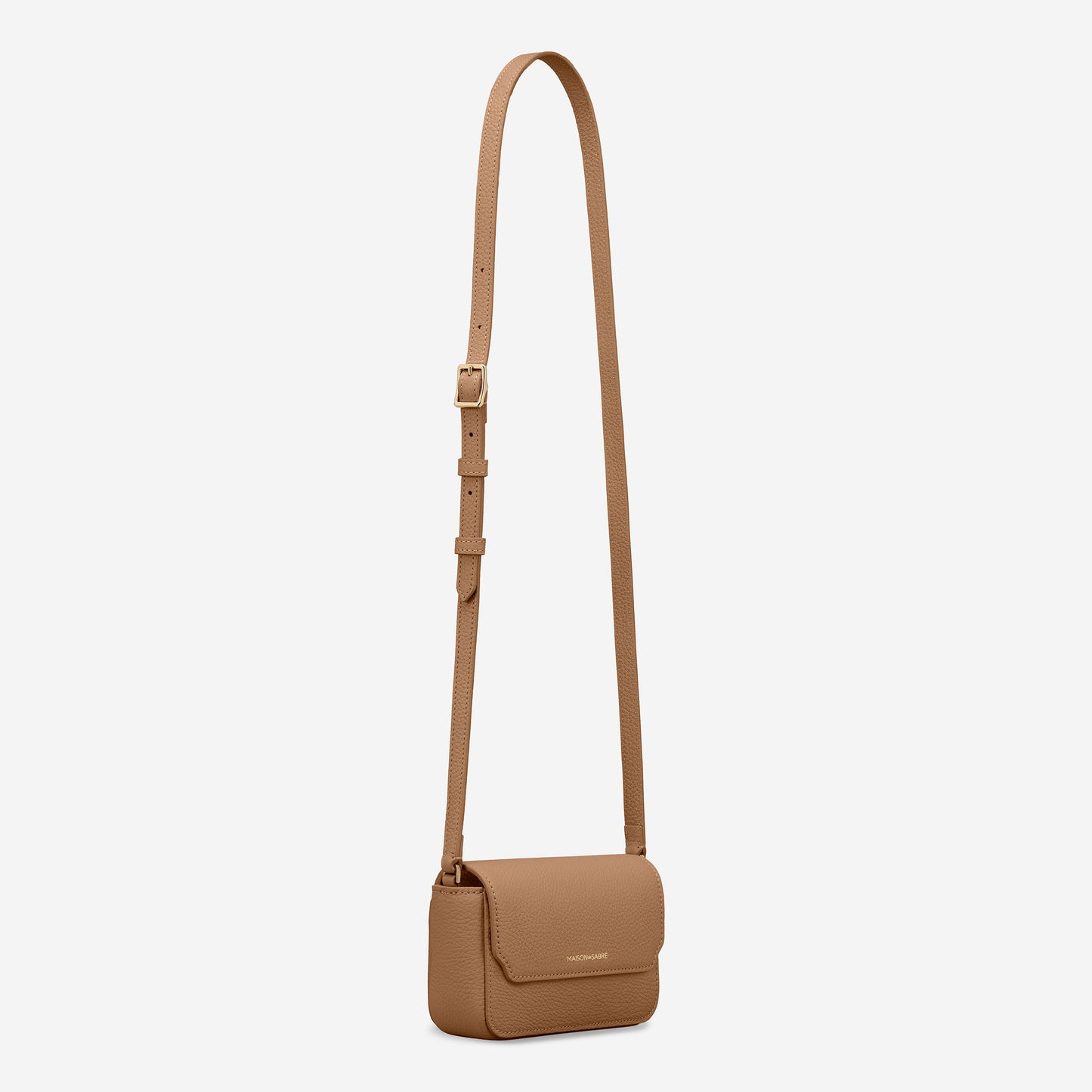 The Micro Flap Bag - Sandstone Brown