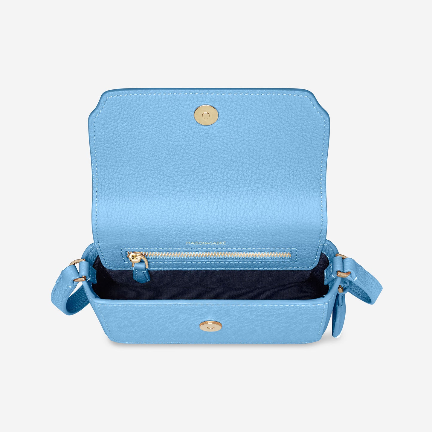 The Micro Flap Bag - Sky Blue