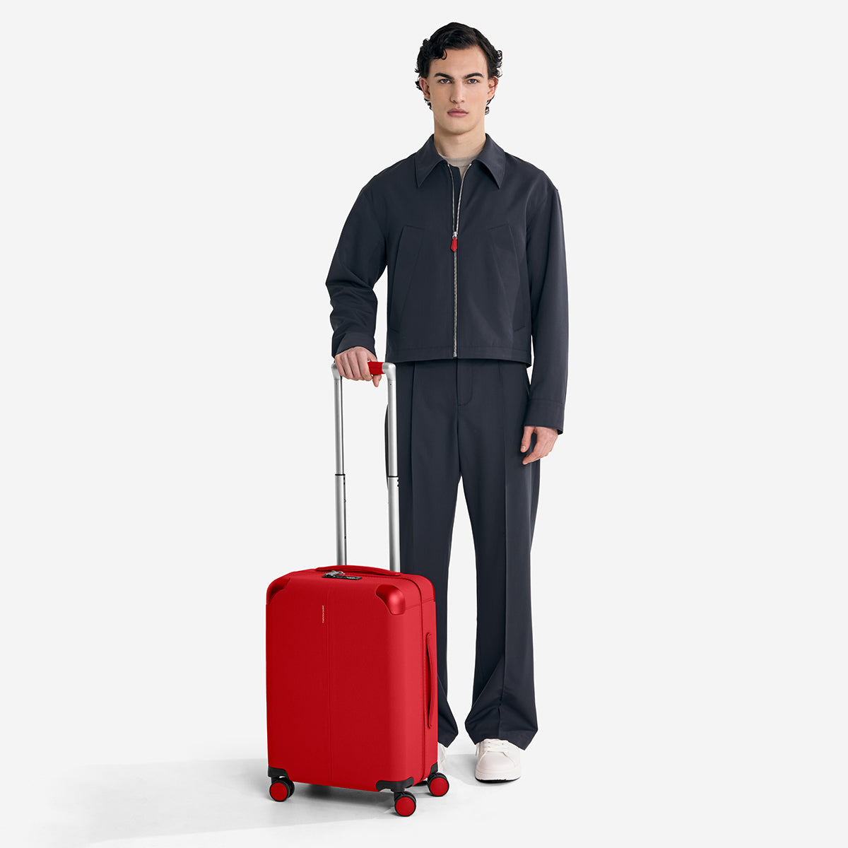 The Carry On Suitcase - Pomegranate Red