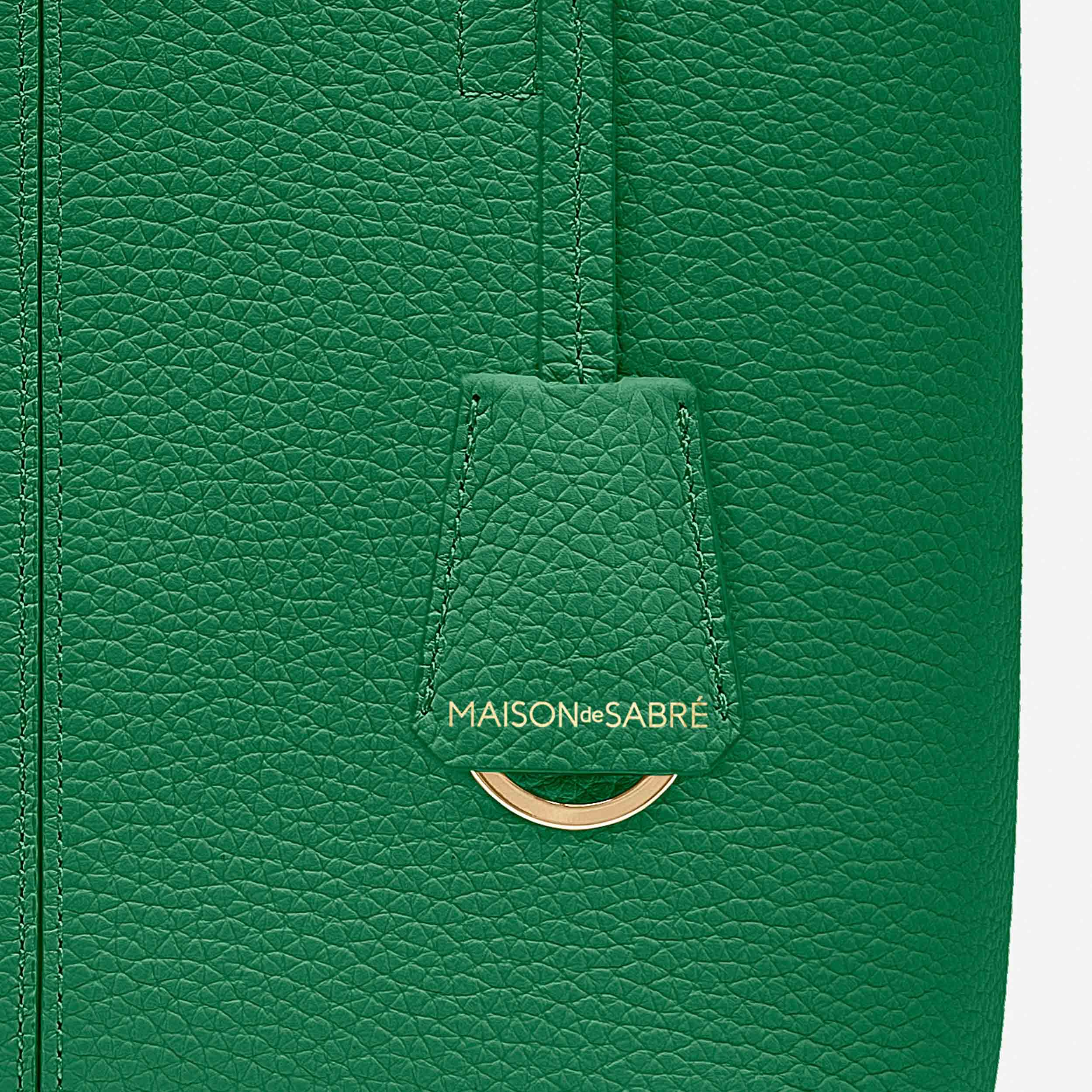 Small Soft Tote in Emerald Lily | MAISON de SABRÉ