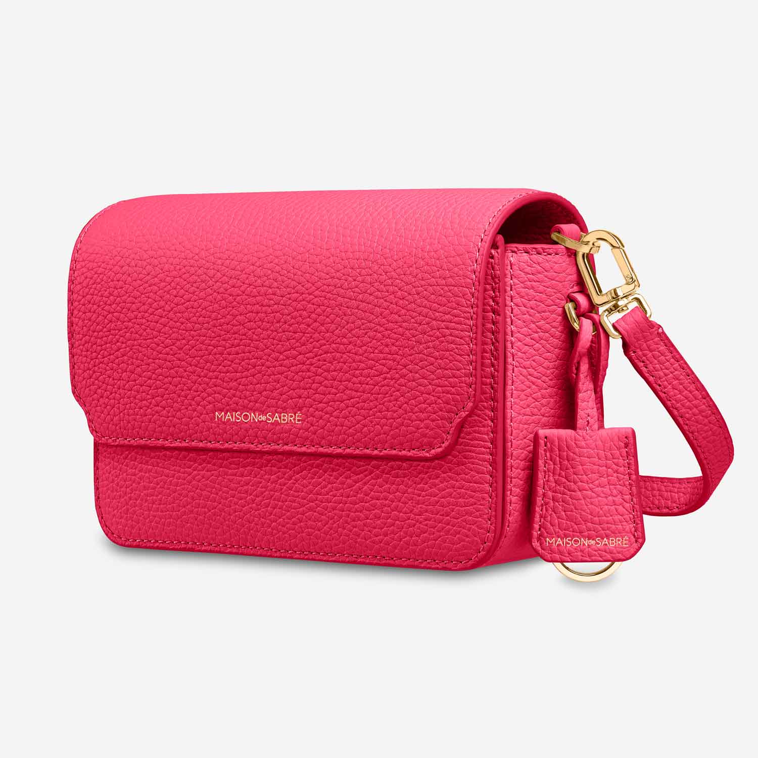 Mini Flap Bag in Shibuya Fuchsia | MAISON de SABRÉ