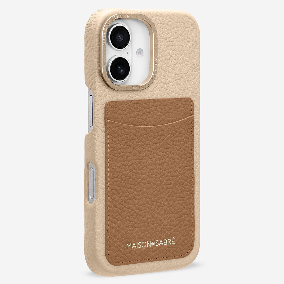 The Card Phone Case iPhone 16 - Sandstone Nude