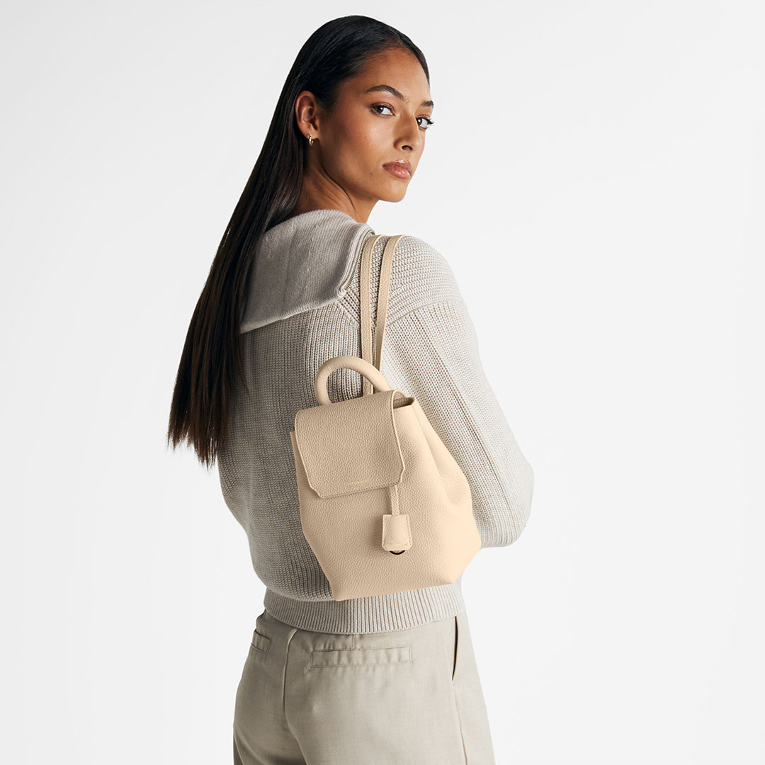 The Mini Soft Backpack - Saharan Nude – MAISON de SABRÉ