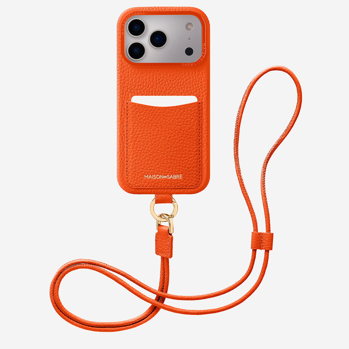 MAISON de SABRÉ スリングスマホケー iPhone17 Sling Phone Case iPhone 17 Pro Max in Manhattan Orange – MAISON de