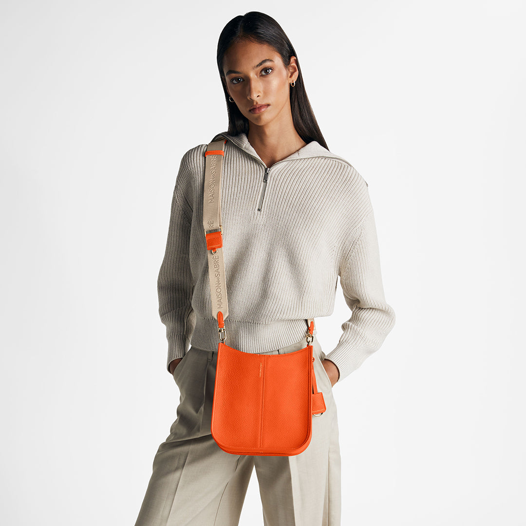 Saddle Bag in Manhattan Orange | MAISON de SABRÉ
