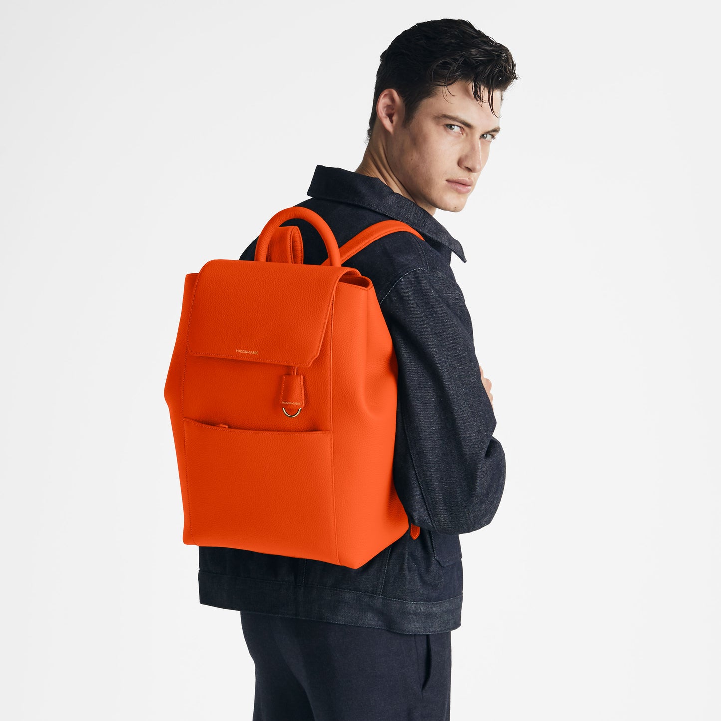 The Large Soft Backpack - Manhattan Orange