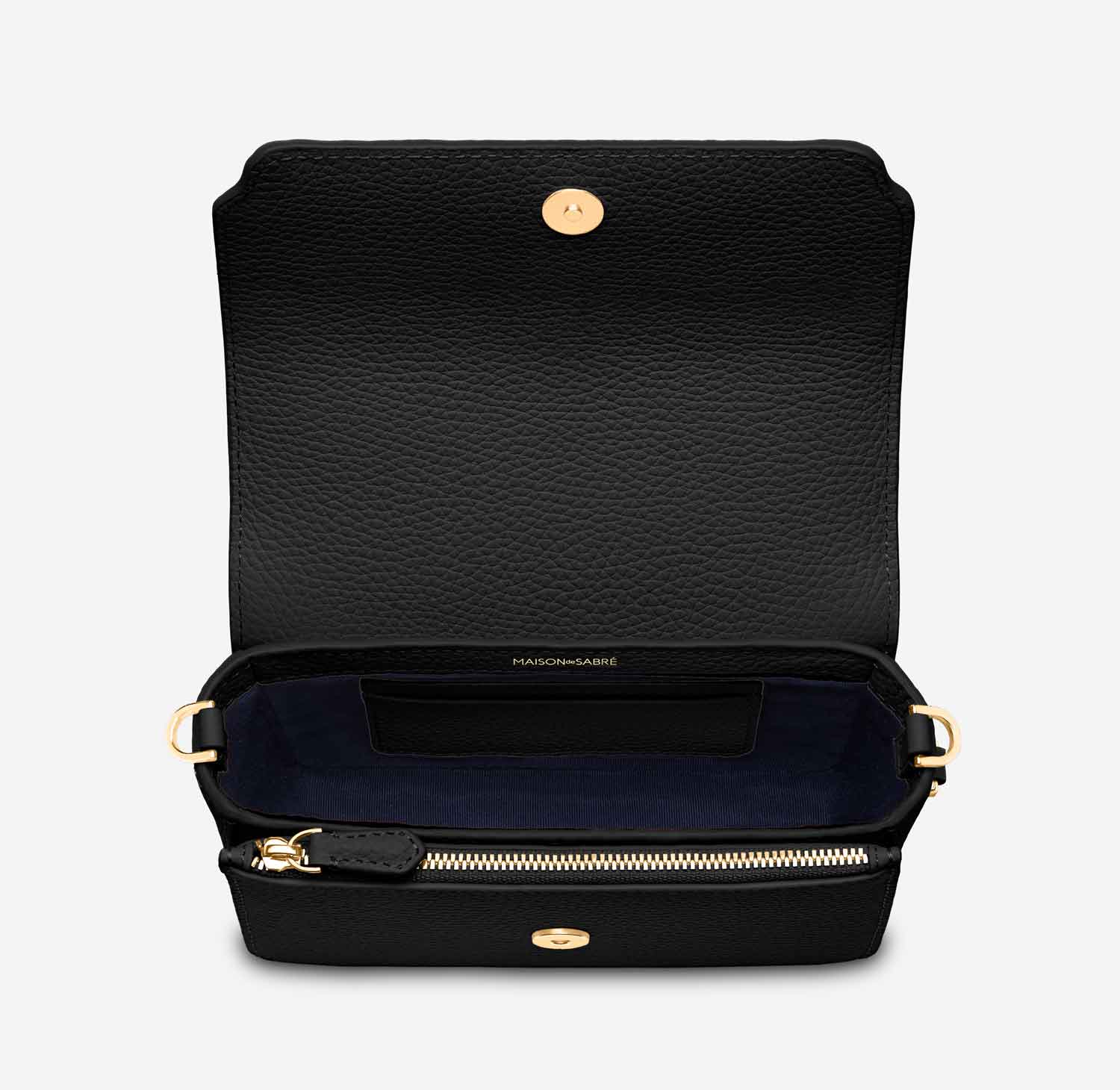 The Mini Flap Bag Black Caviar – MAISON de SABRÉ