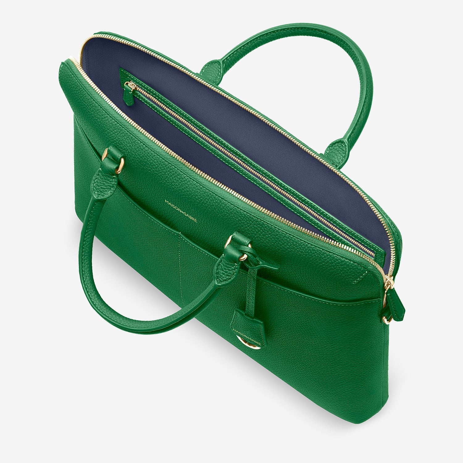 The Laptop Bag - Emerald Green – MAISON de SABRÉ