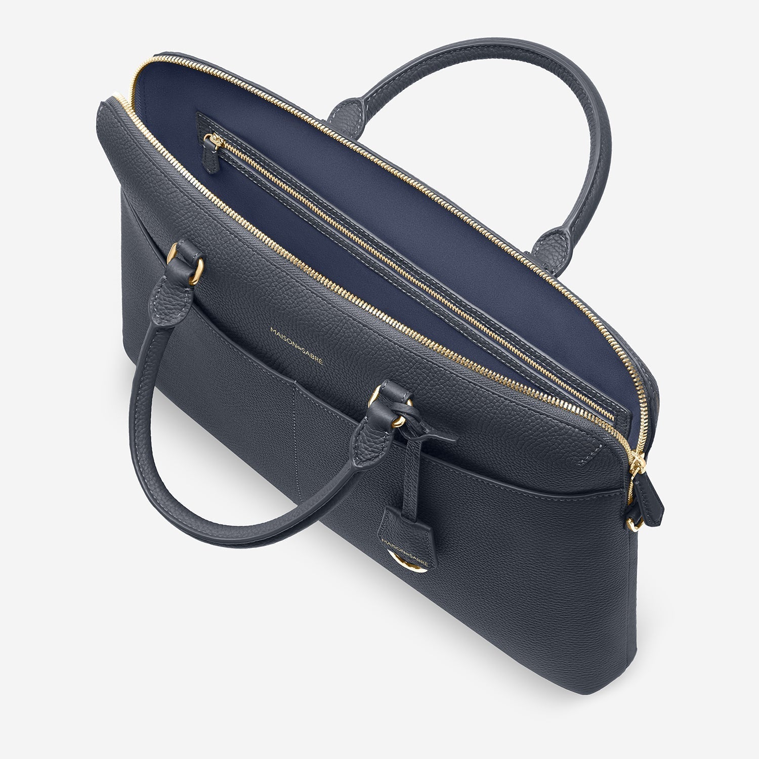 Laptop Bag in Graphite Grey | MAISON de SABRÉ