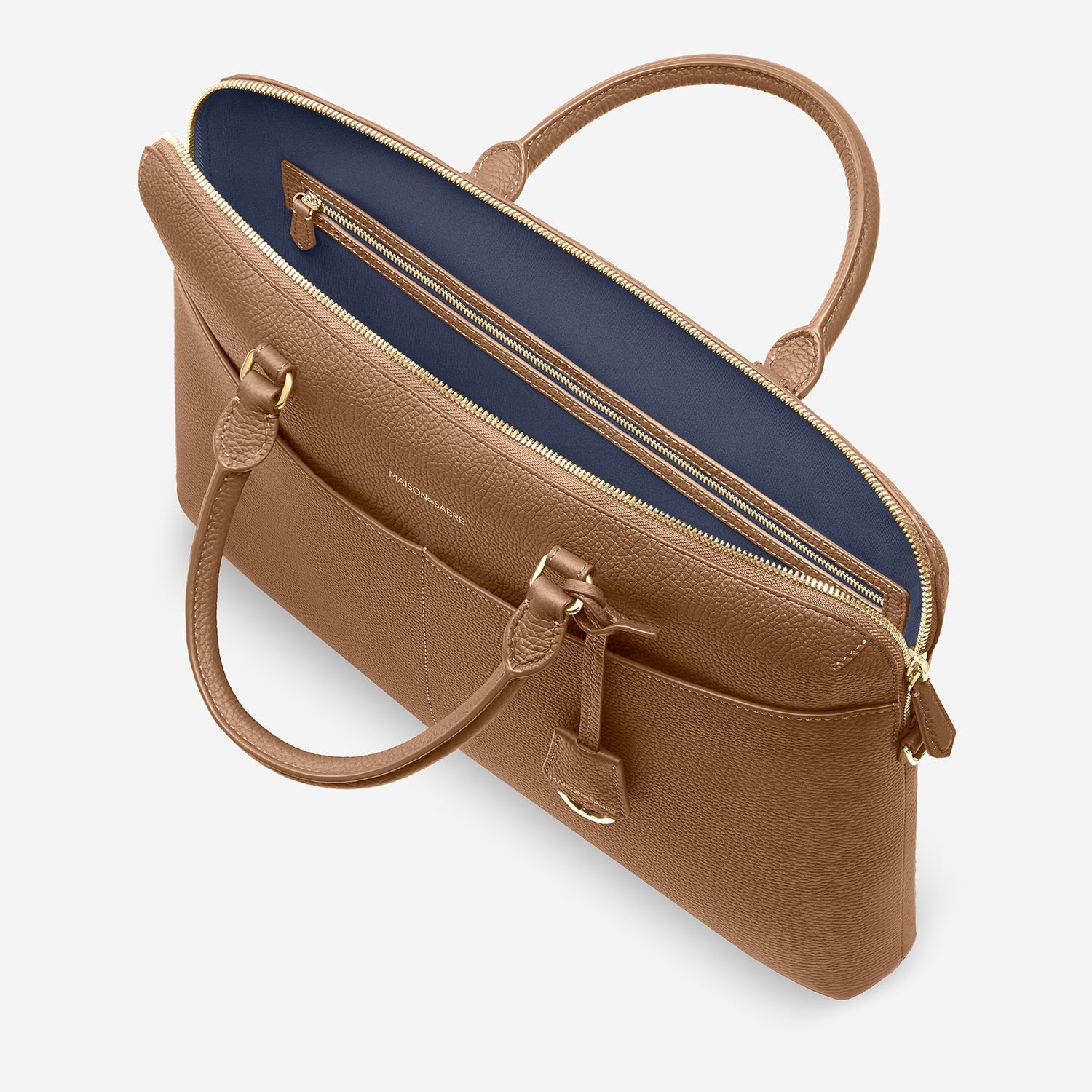 Laptop Bag in Sandstone Brown | MAISON de SABRÉ