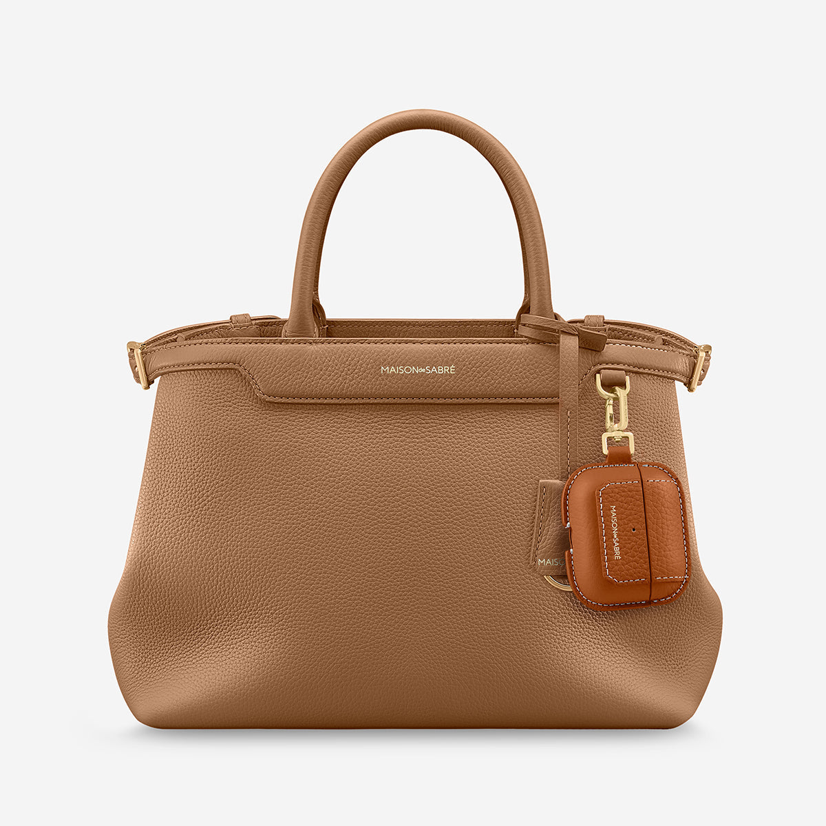 AirPods Pro 3 Case Charm in Pecan Brown | MAISON de SABRÉ