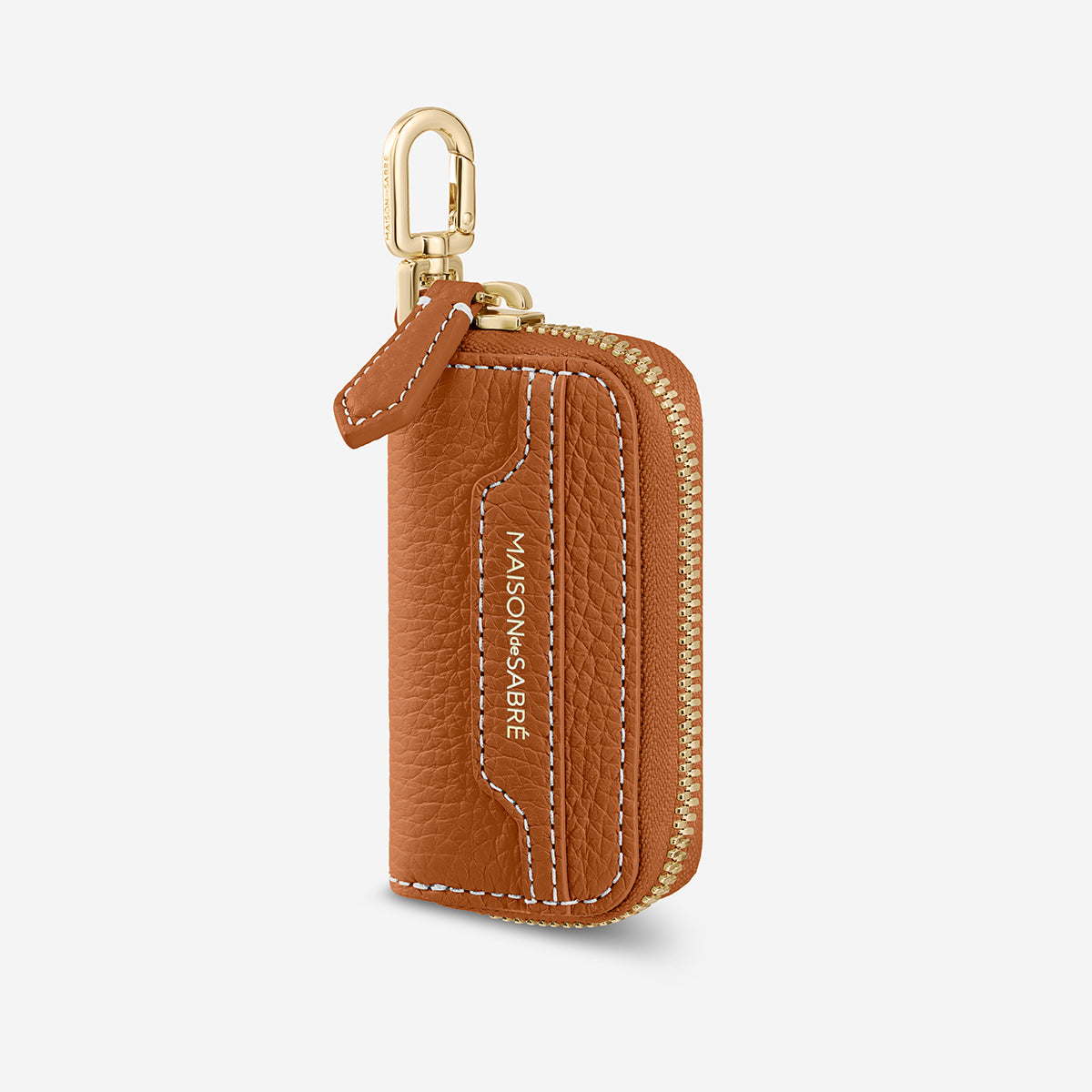 The Key Case Charm - Pecan Brown