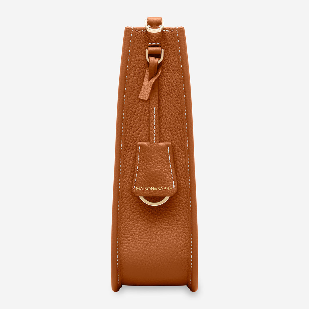 Saddle Bag in Pecan Brown | MAISON de SABRÉ