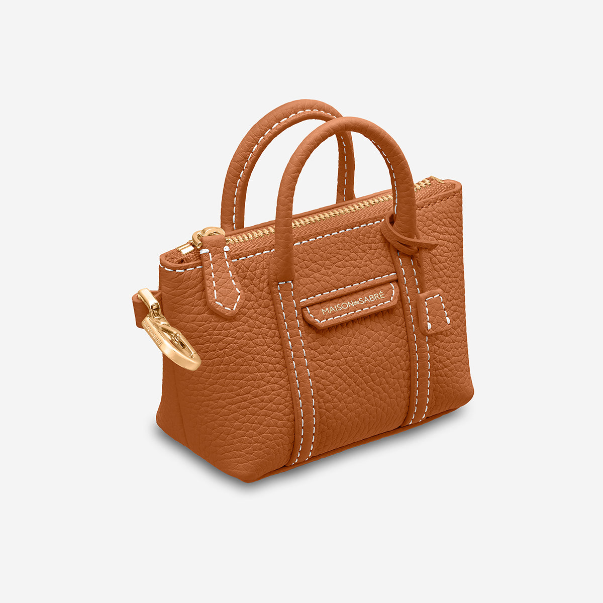 The SABRÉMOJI™ Weekender Charm - Pecan Brown