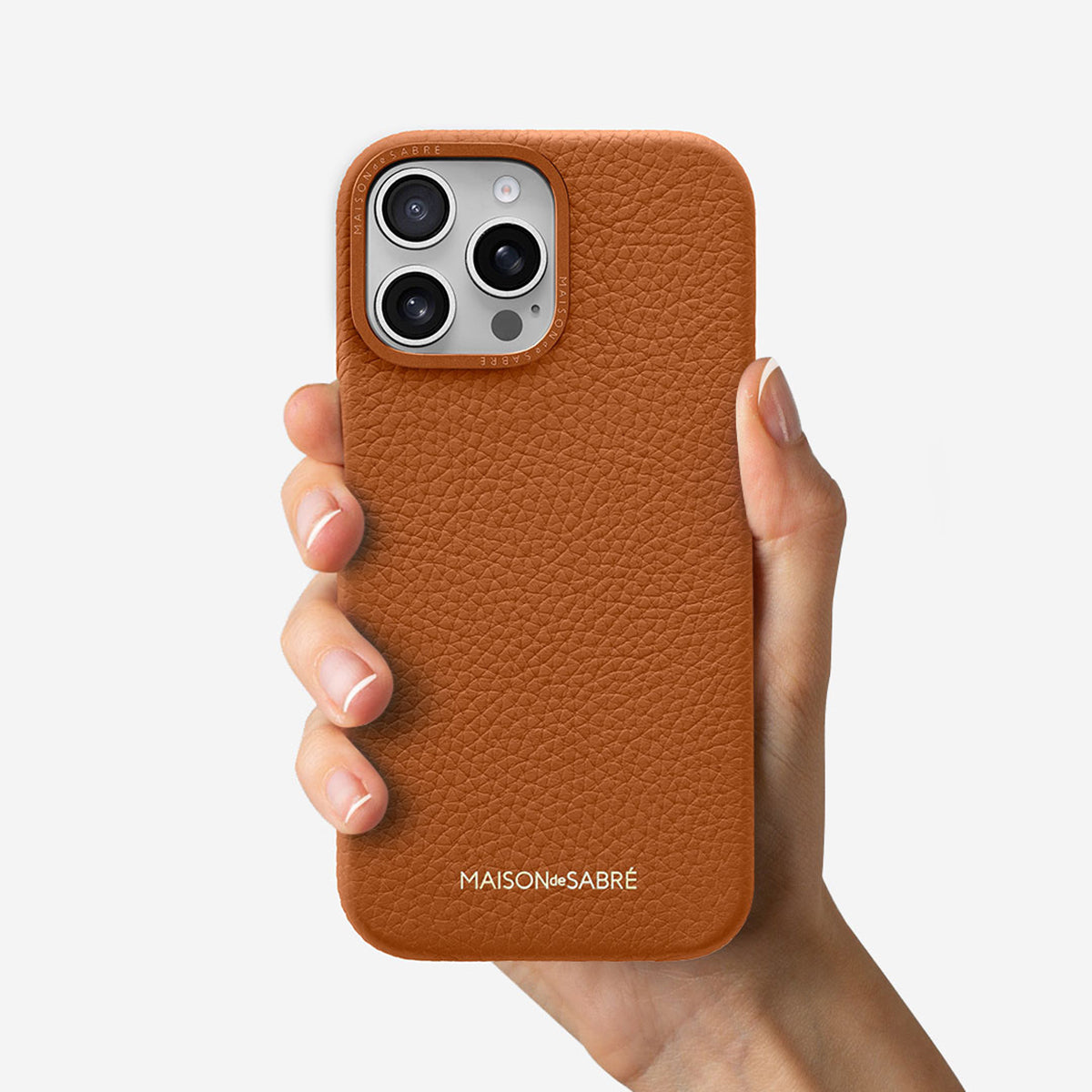 iPhone 16 Pro Max Case in Pecan Brown | MAISON de SABRÉ