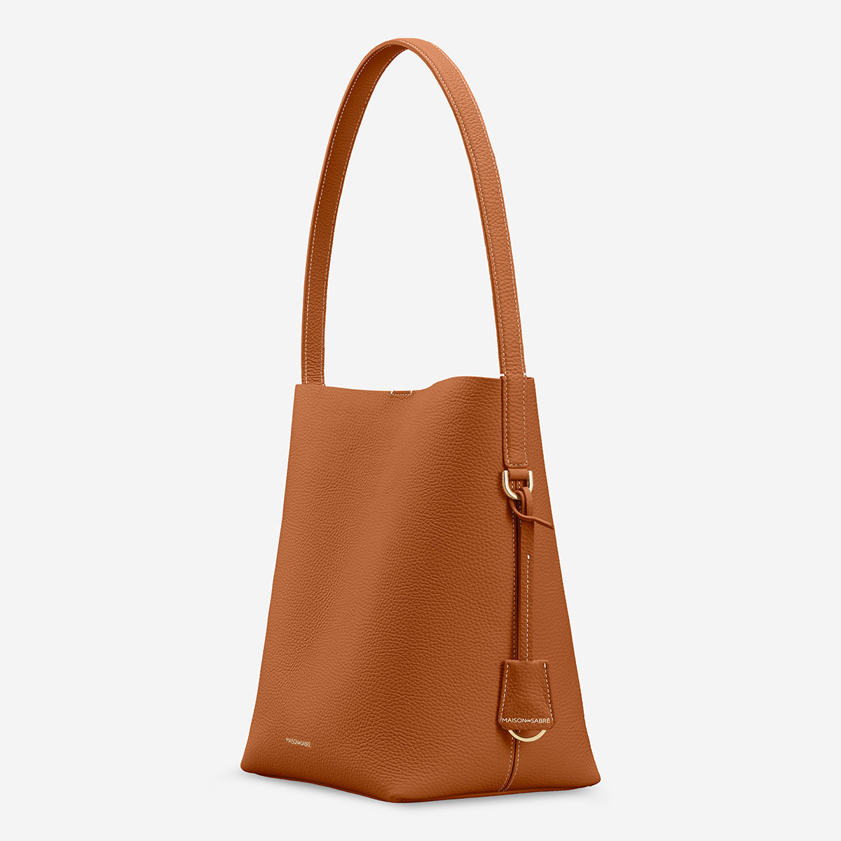 Bucket Soft Tote in Pecan Nude | MAISON de SABRÉ