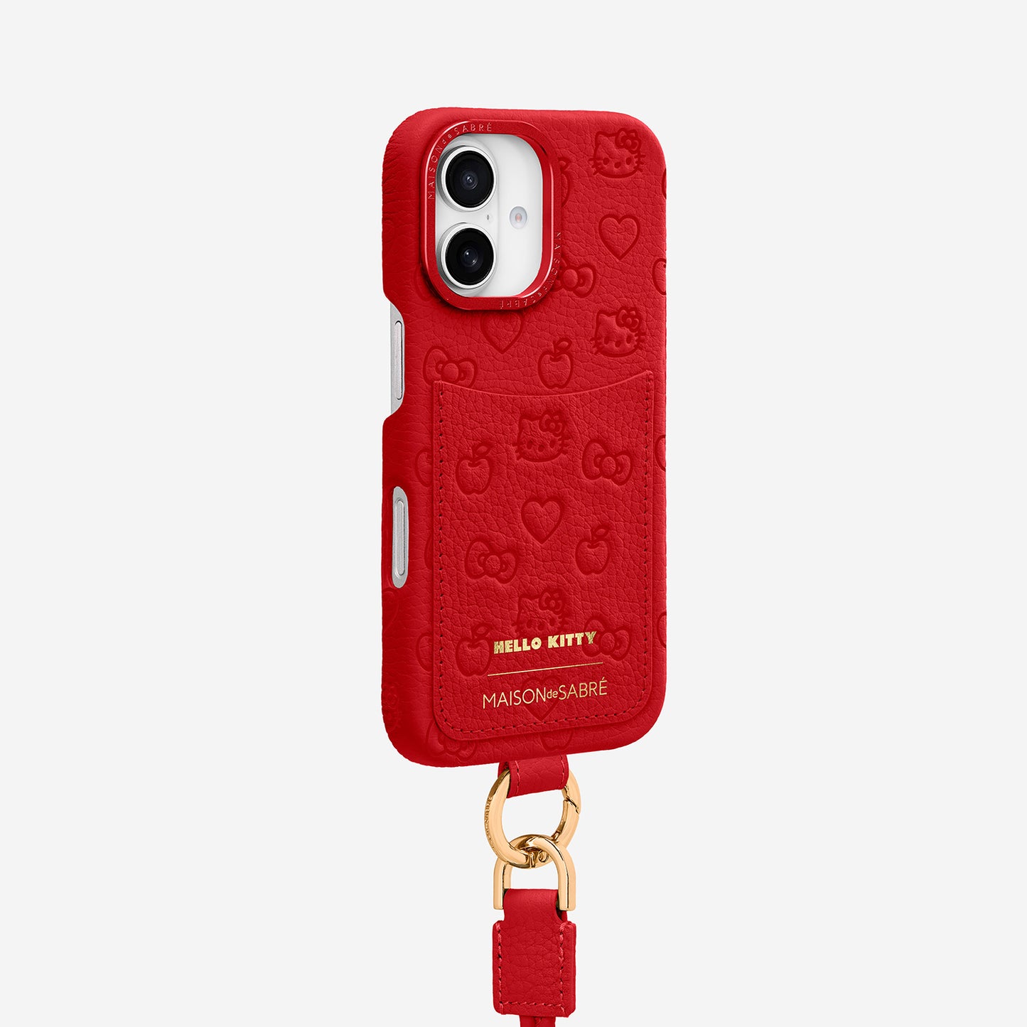 The Sling Phone Case iPhone 16 - Pomegranate Red (Hello Kitty)