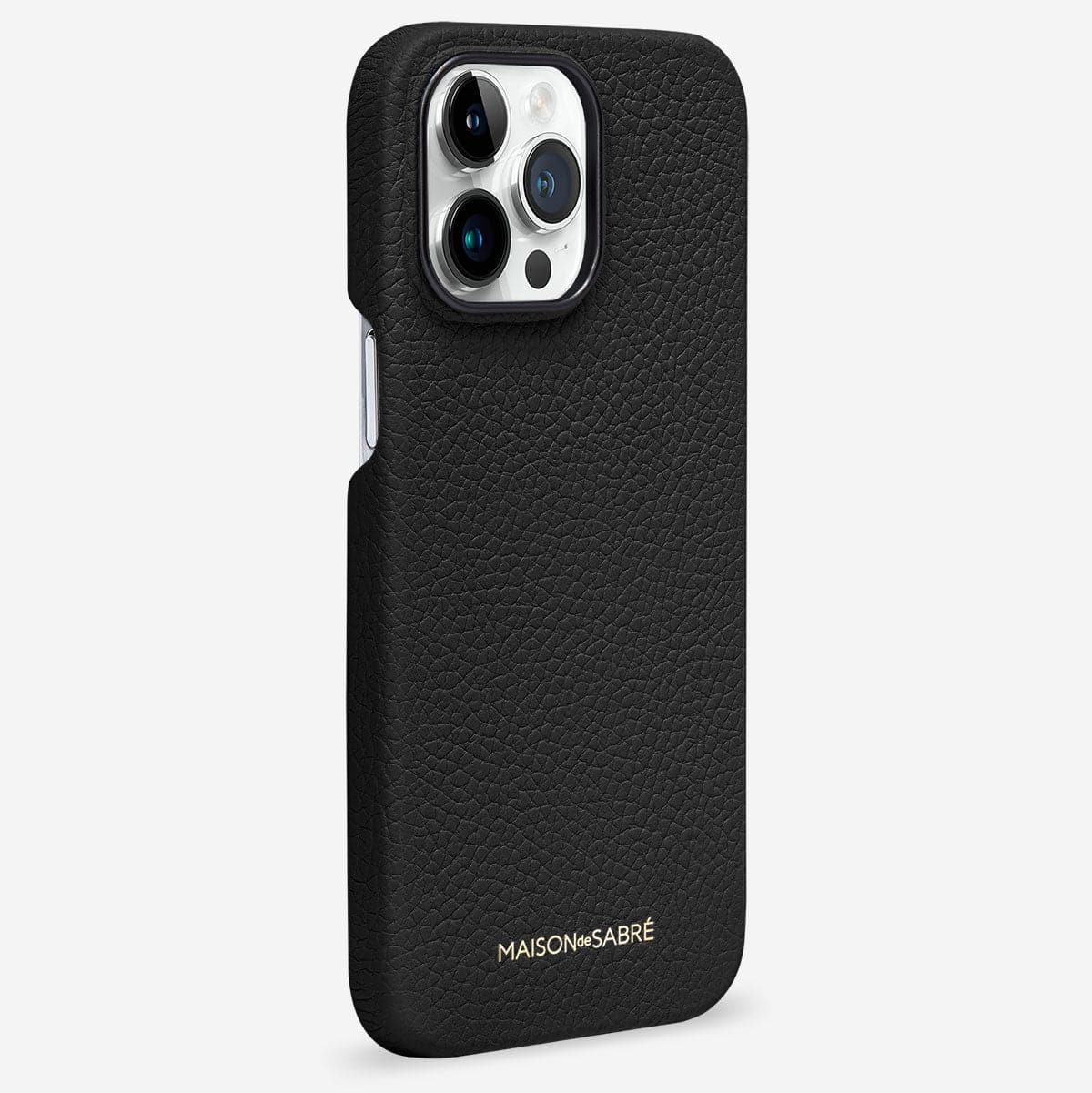 iPhone 14 Pro Case in Black Caviar | MAISON de SABRÉ