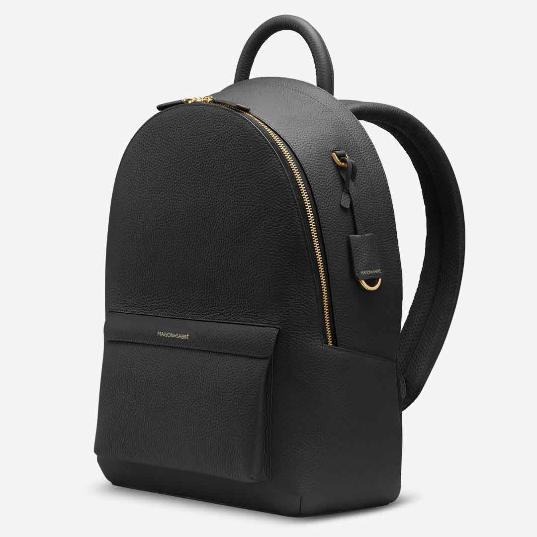 Backpack in Black Caviar | MAISON de SABRÉ