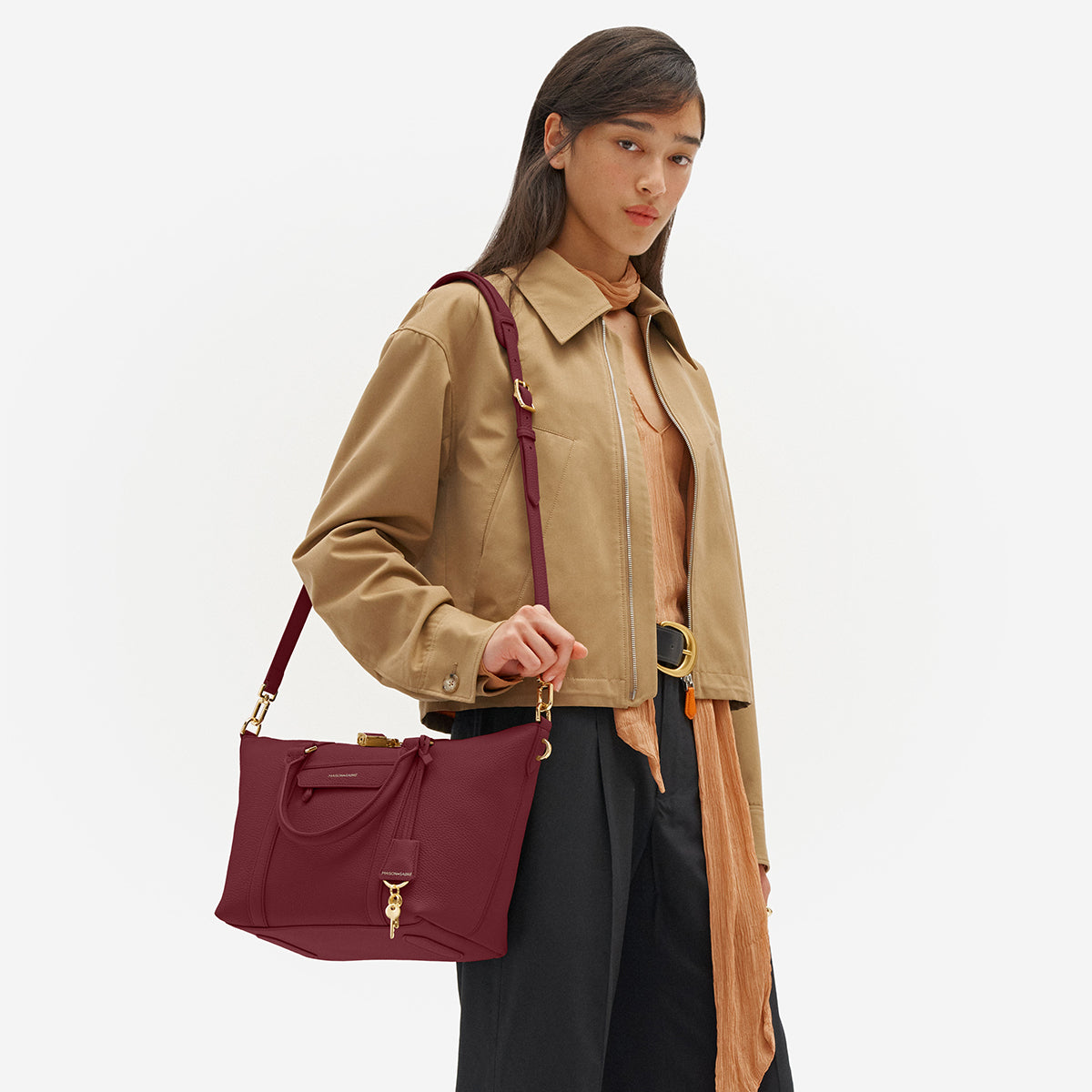 Small Weekender in Plum Red | MAISON de SABRÉ