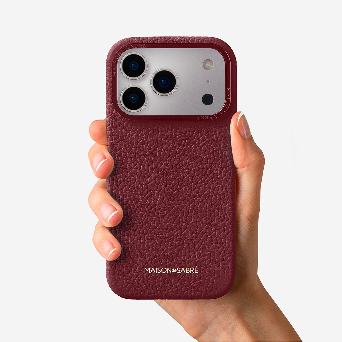 iPhone 17 Pro Case in Plum Red | MAISON de SABRÉ
