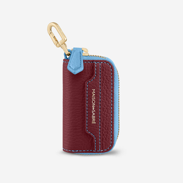 MAISONdeSABRE キーケース Key Case Charm in Plum Sky | MAISON de SABRÉ