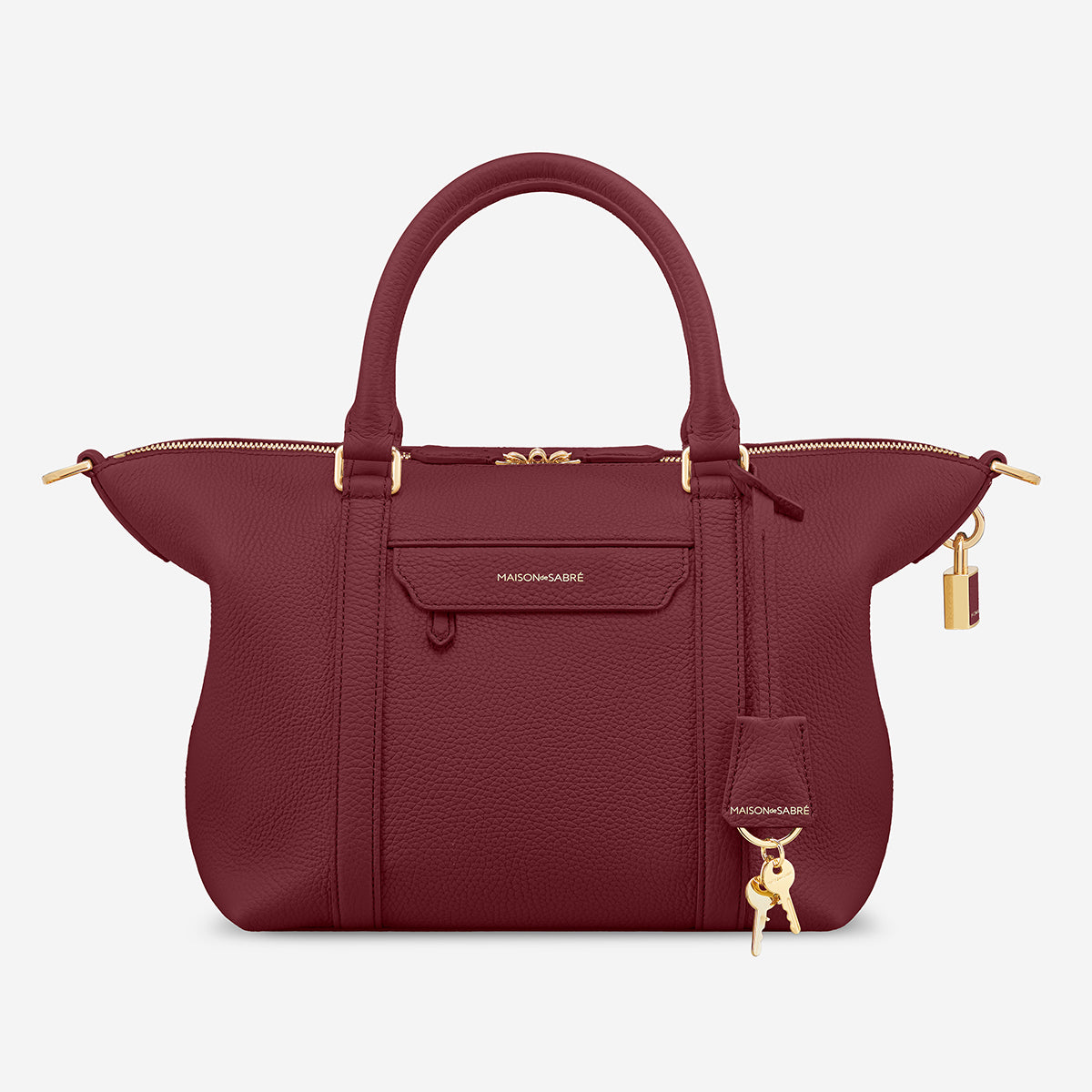 Small Weekender in Plum Red | MAISON de SABRÉ