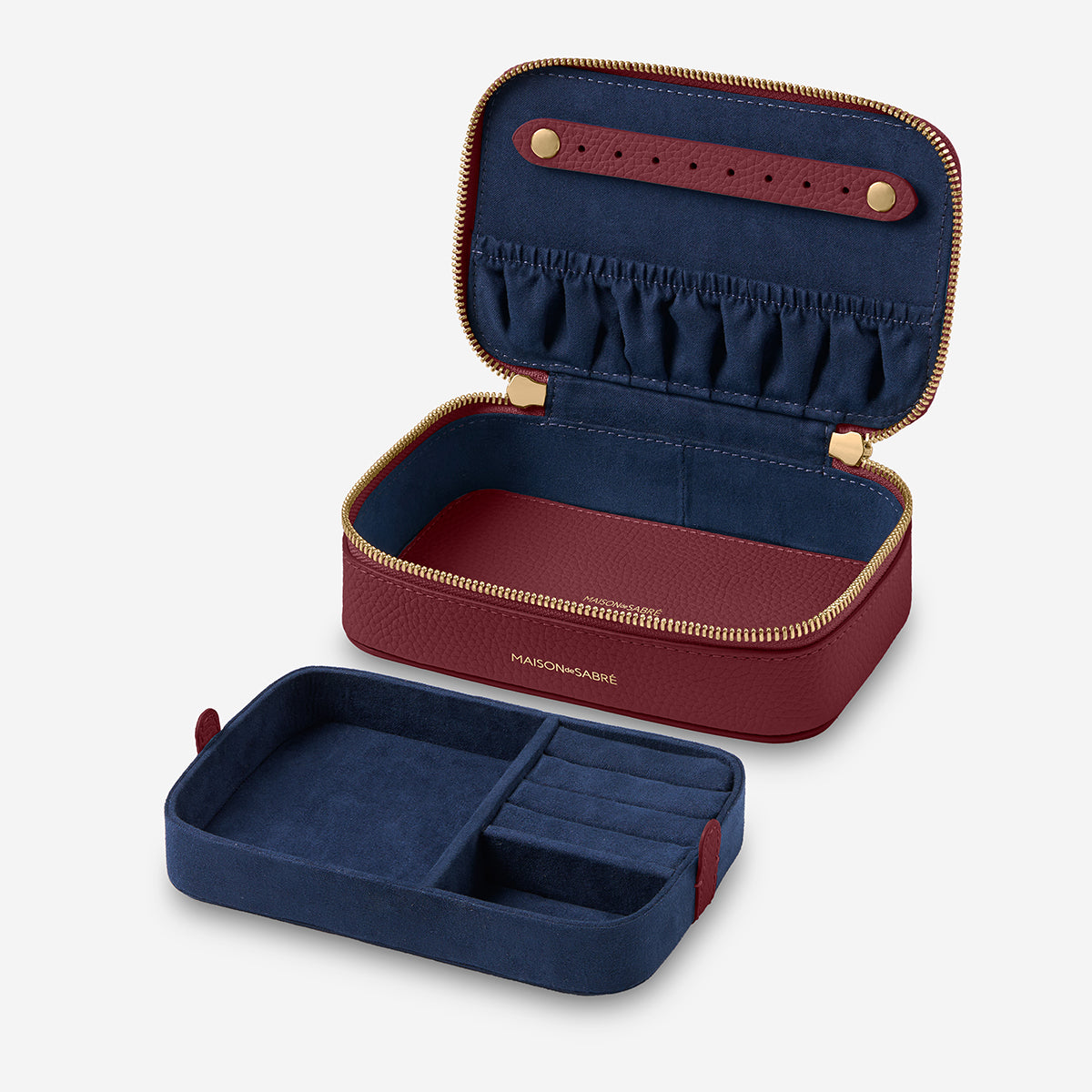 The Jewellery Case - Plum Red