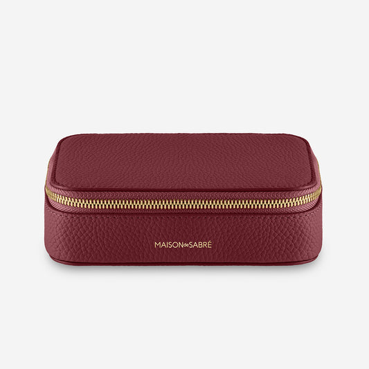 The Jewellery Case - Plum Red