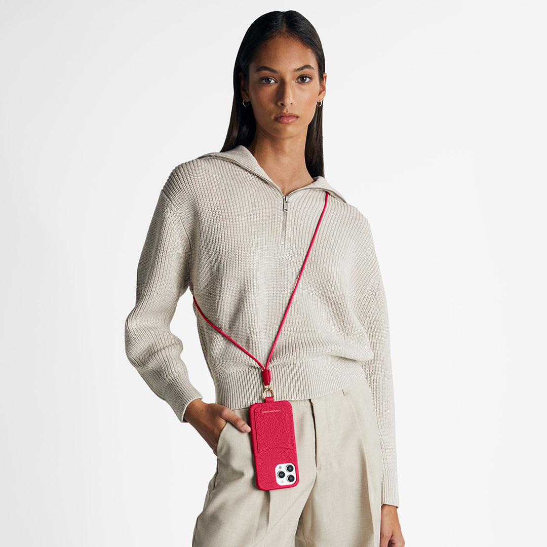 Sling Phone Case iPhone 15 Pro Max in Shibuya Fuchsia – MAISON de
