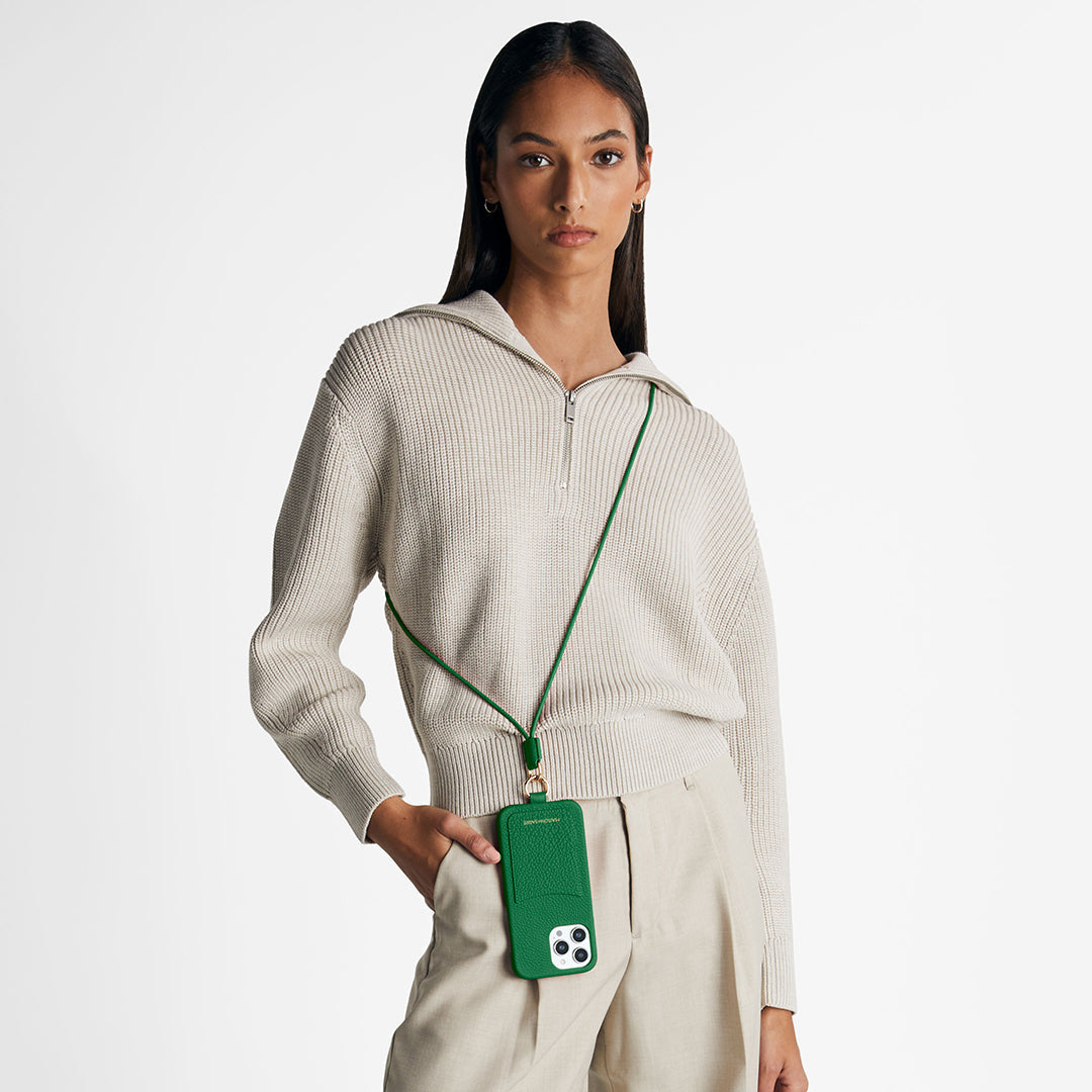 MAISON de SABRE スリングスマホケース iPhone14 The Sling Phone Case iPhone 14 Pro Max - Emerald Green – MAISON de
