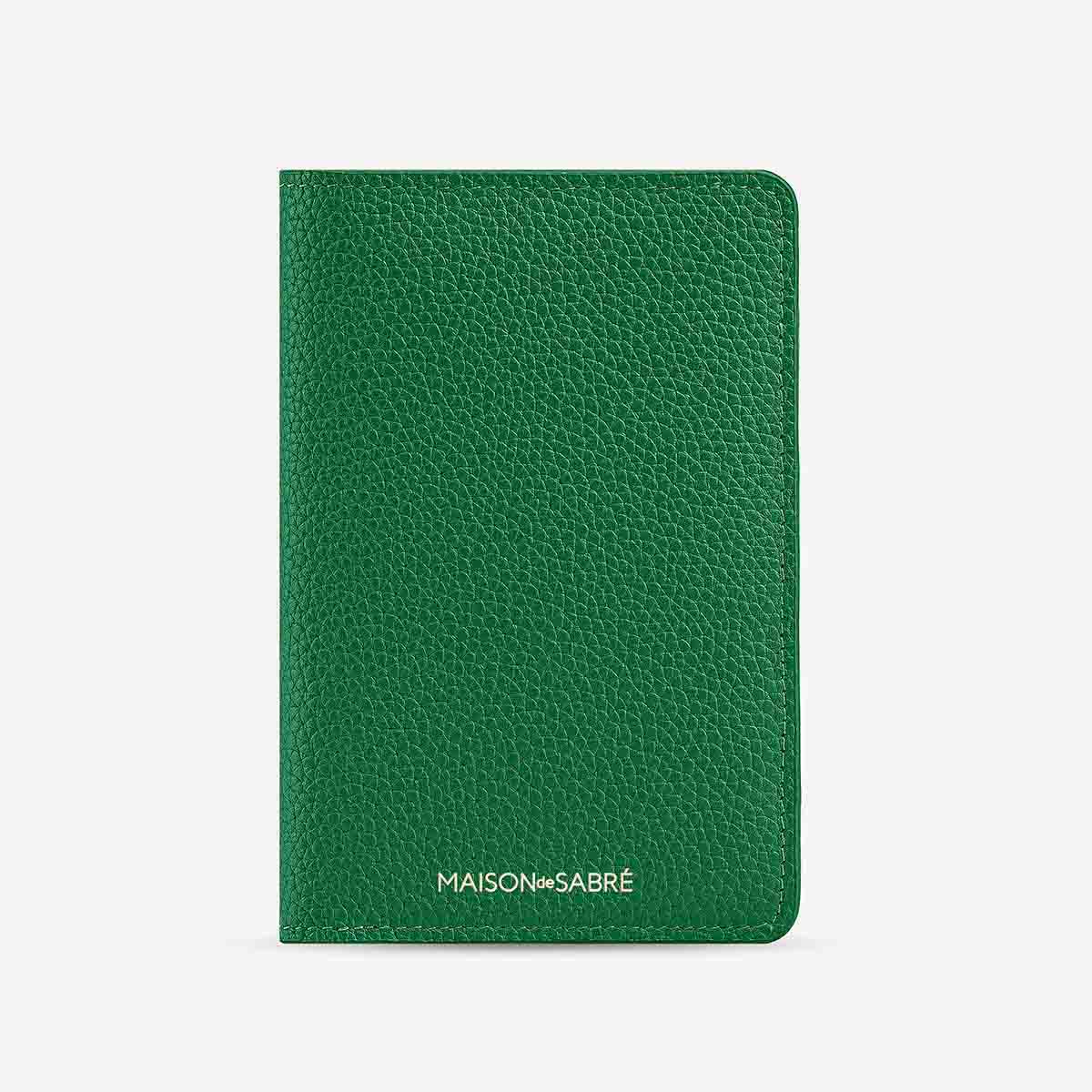 Passport Holder in Emerald Green | MAISON de SABRÉ