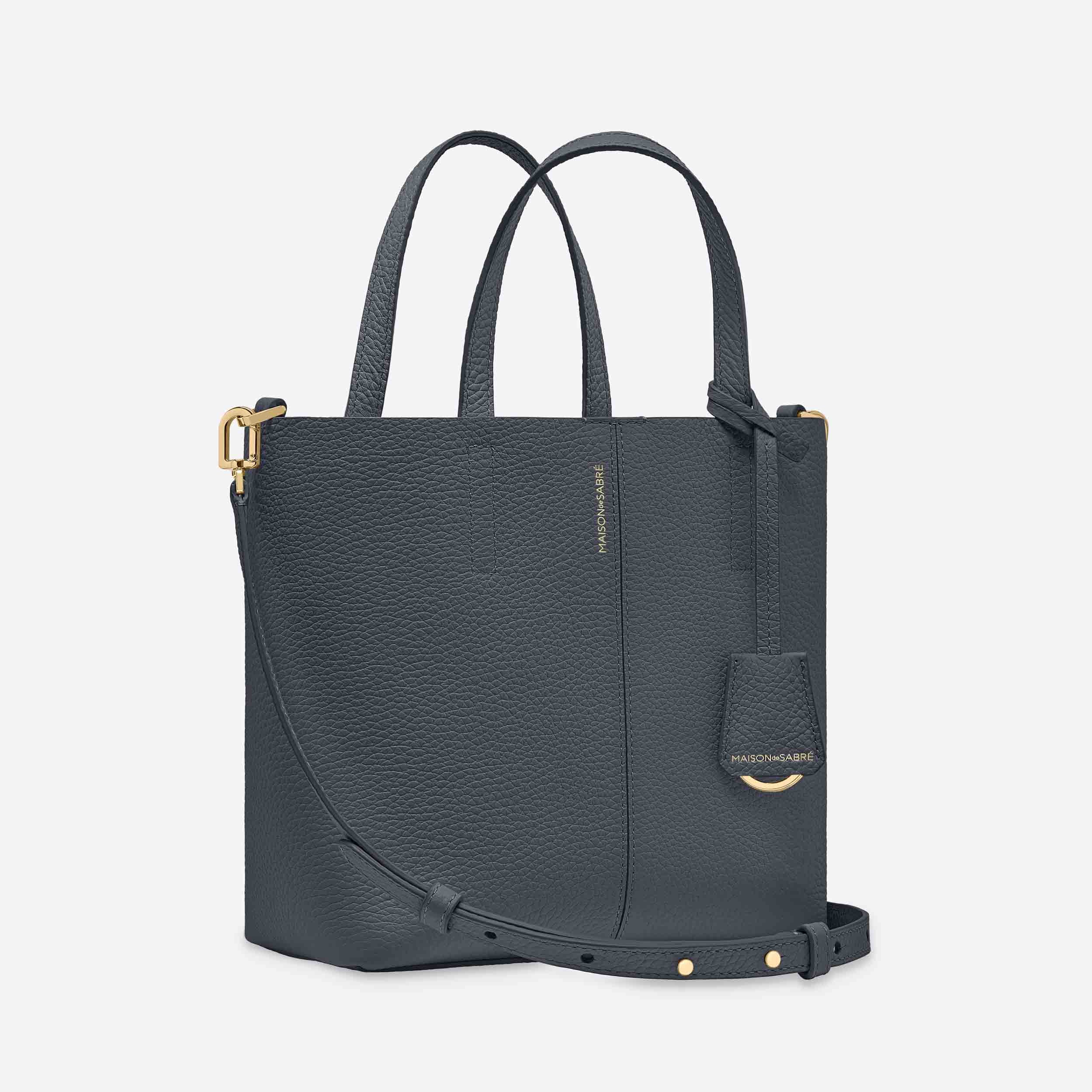 Small Soft Tote in Graphite Sky | MAISON de SABRÉ