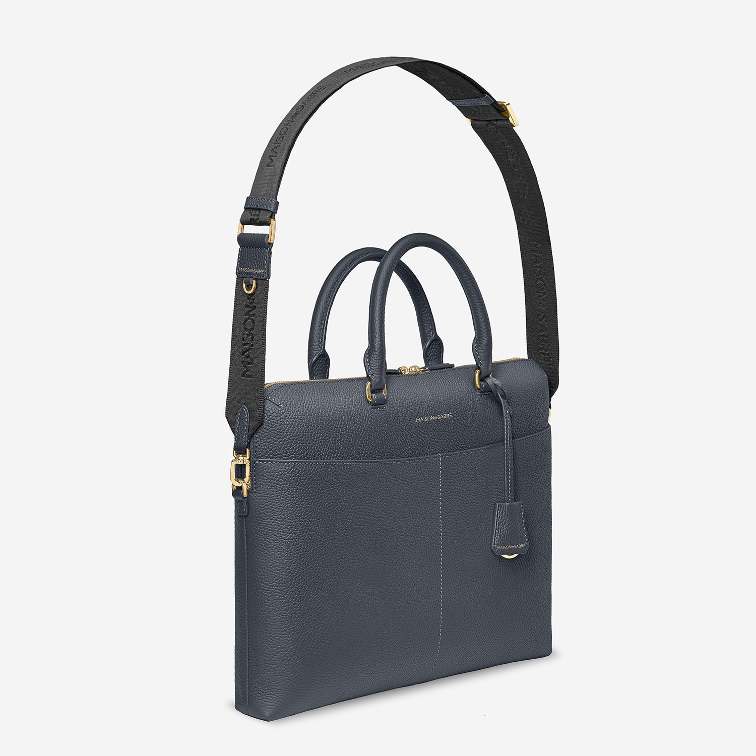 Laptop Bag in Graphite Grey | MAISON de SABRÉ