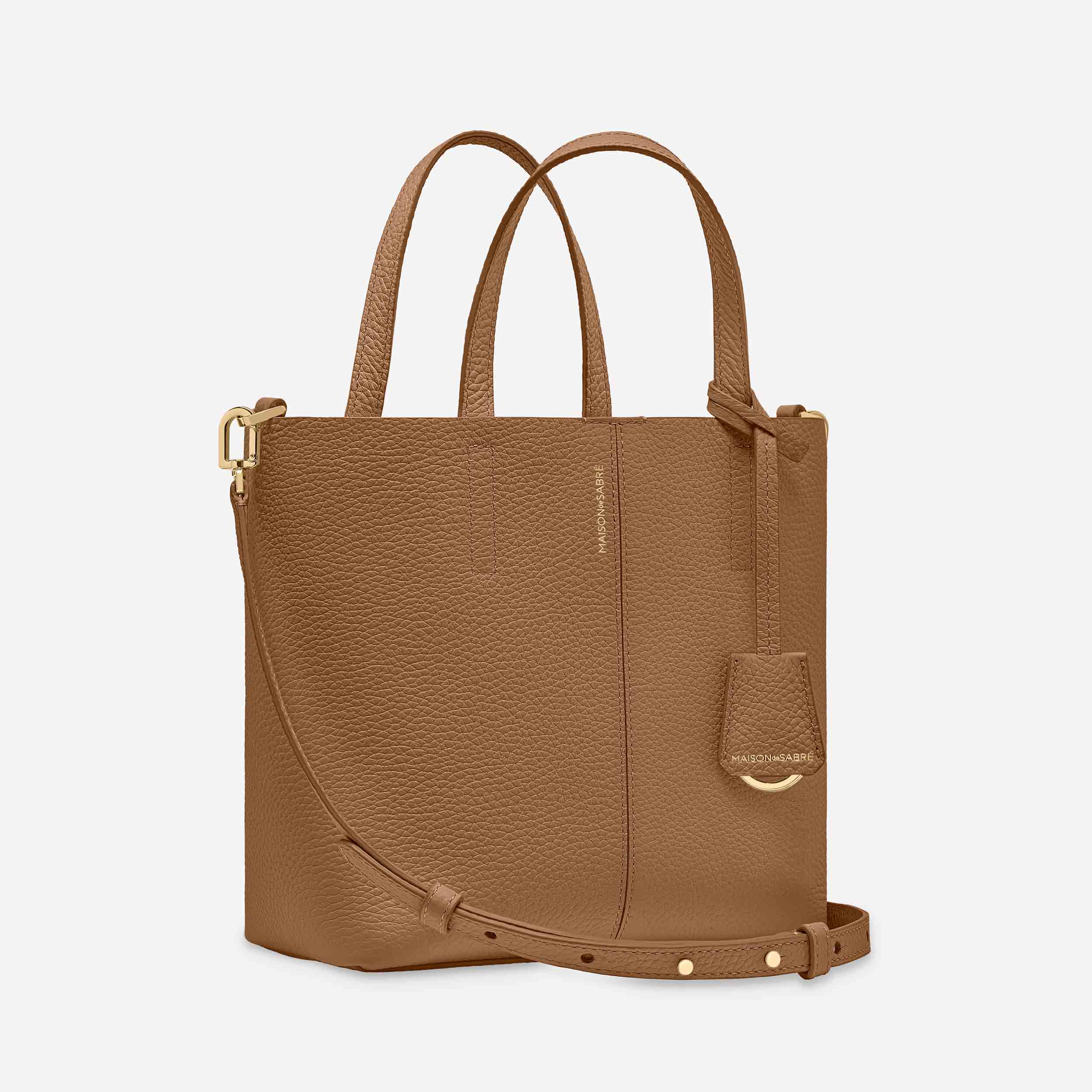 Small Soft Tote in Sandstone Manhattan | MAISON de SABRÉ