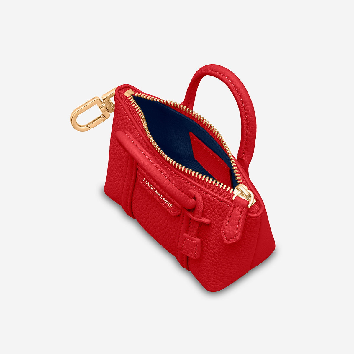 The SABRÉMOJI™ Weekender Charm - Pomegranate Red