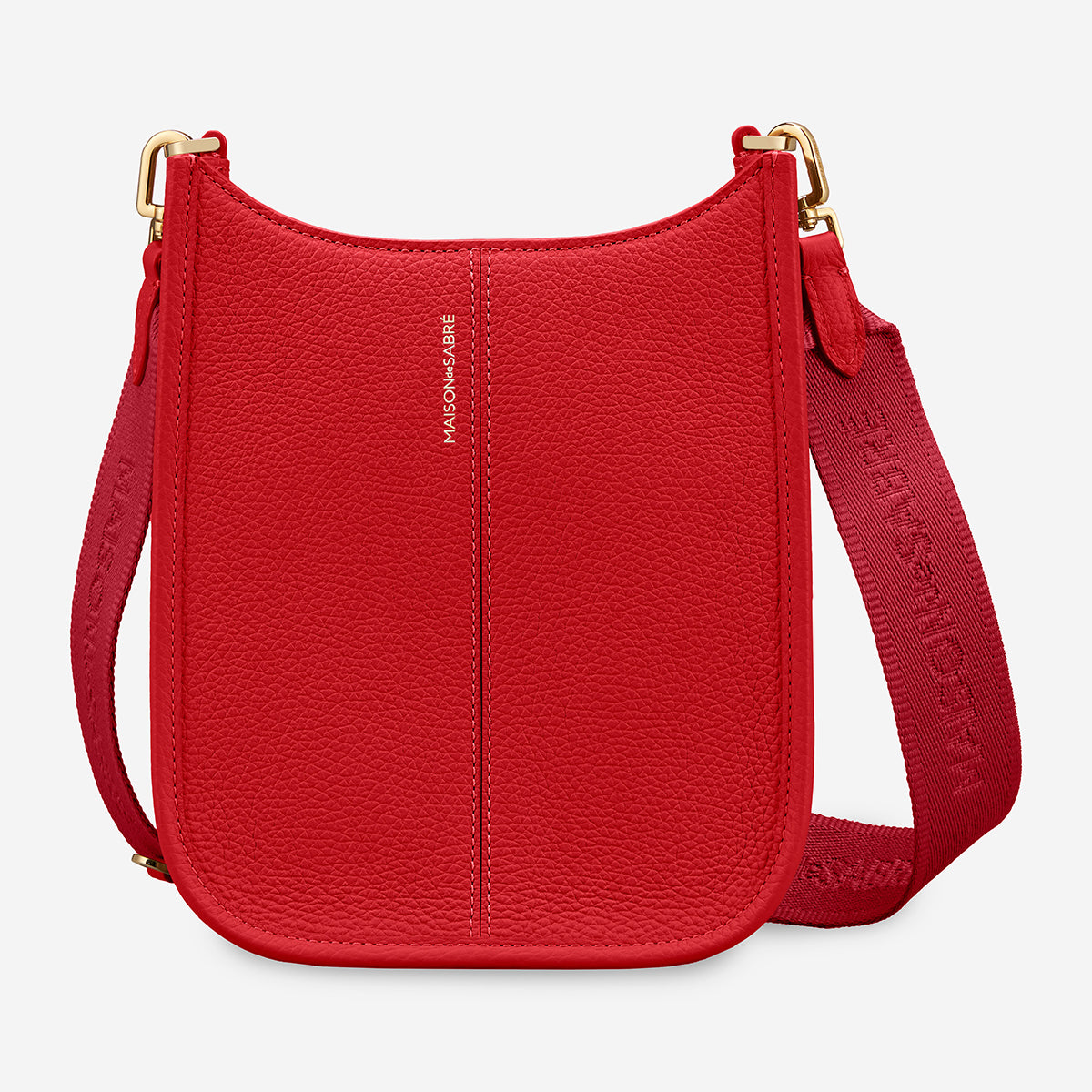 The Mini Saddle Bag - Pomegranate Red