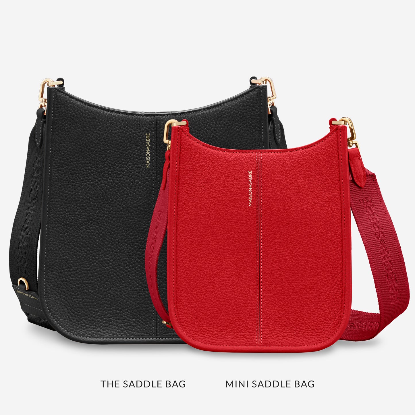 The Mini Saddle Bag - Pomegranate Red