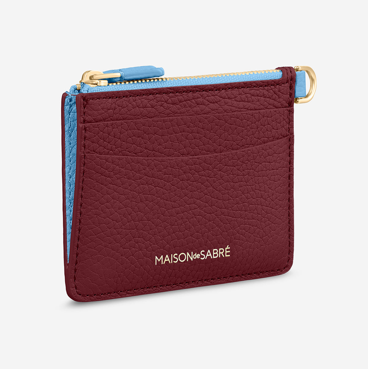 The Zipped Card Pouch - Plum Sky