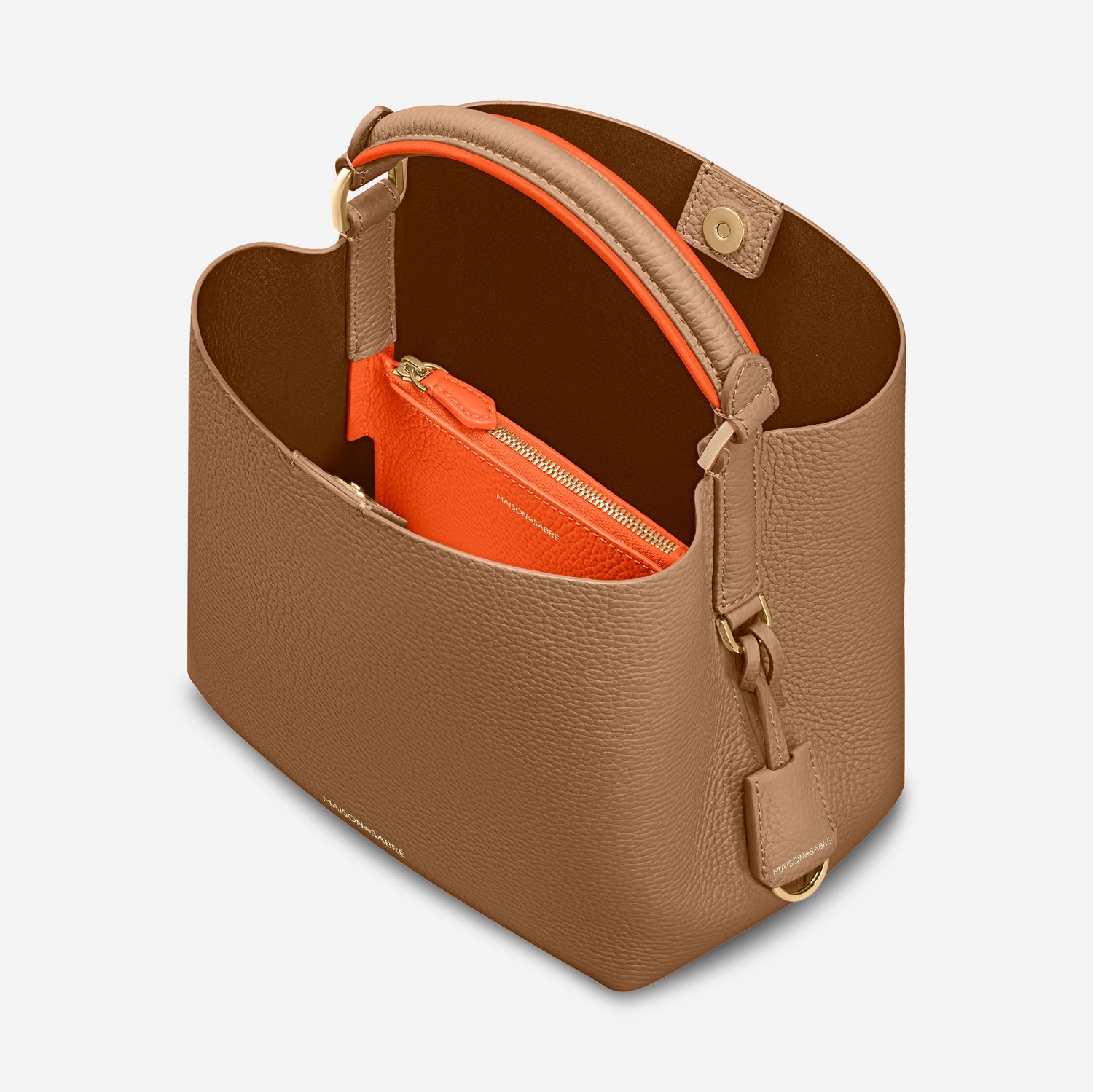 ポシェット MZ Wallace Terracotta Burnt Orange Medium Crosby Lock Crossbody
