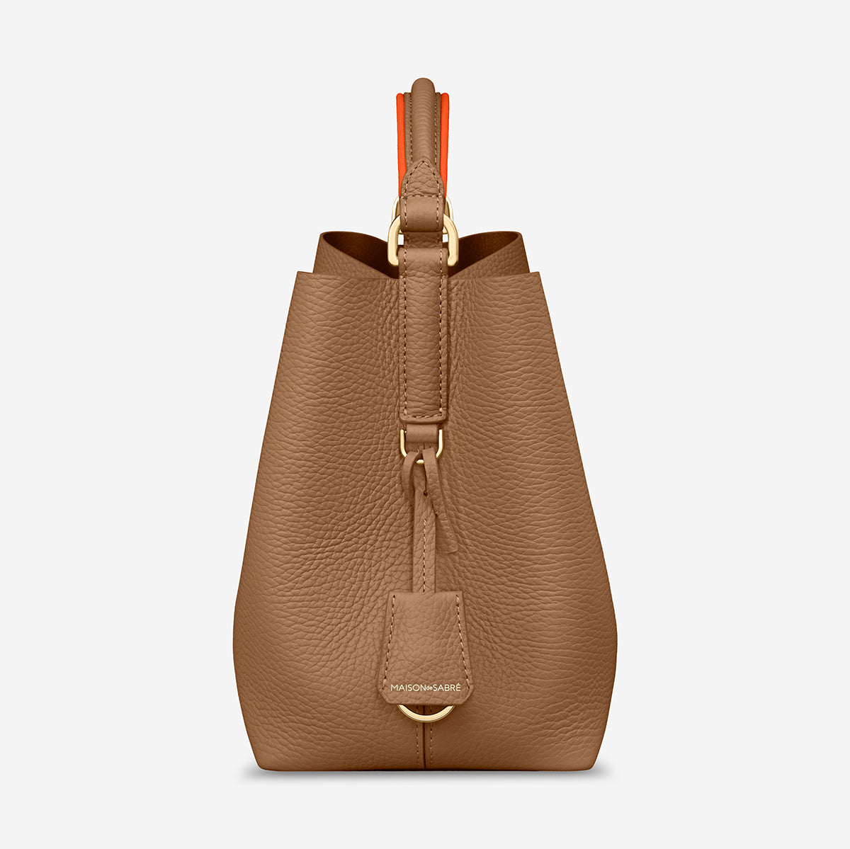 Mini Bucket Bag in Manhattan Sandstone | MAISON de SABRÉ