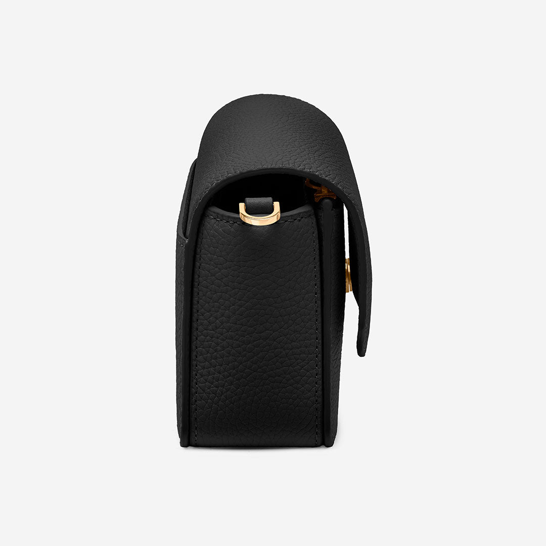 The Mini Flap Bag - Black Caviar – MAISON de SABRÉ