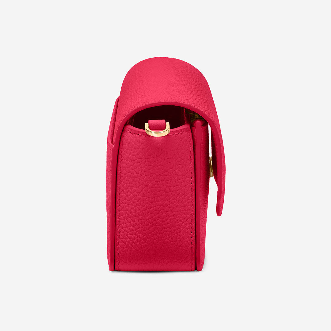 Mini Flap Bag in Shibuya Fuchsia | MAISON de SABRÉ
