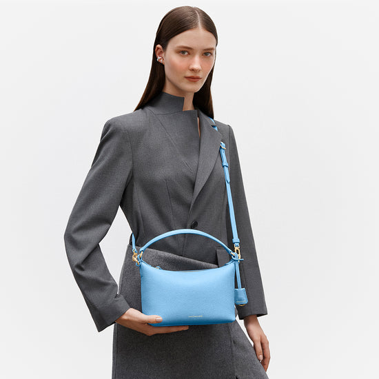 Maison de Sabre Leather Soft Hobo Bag