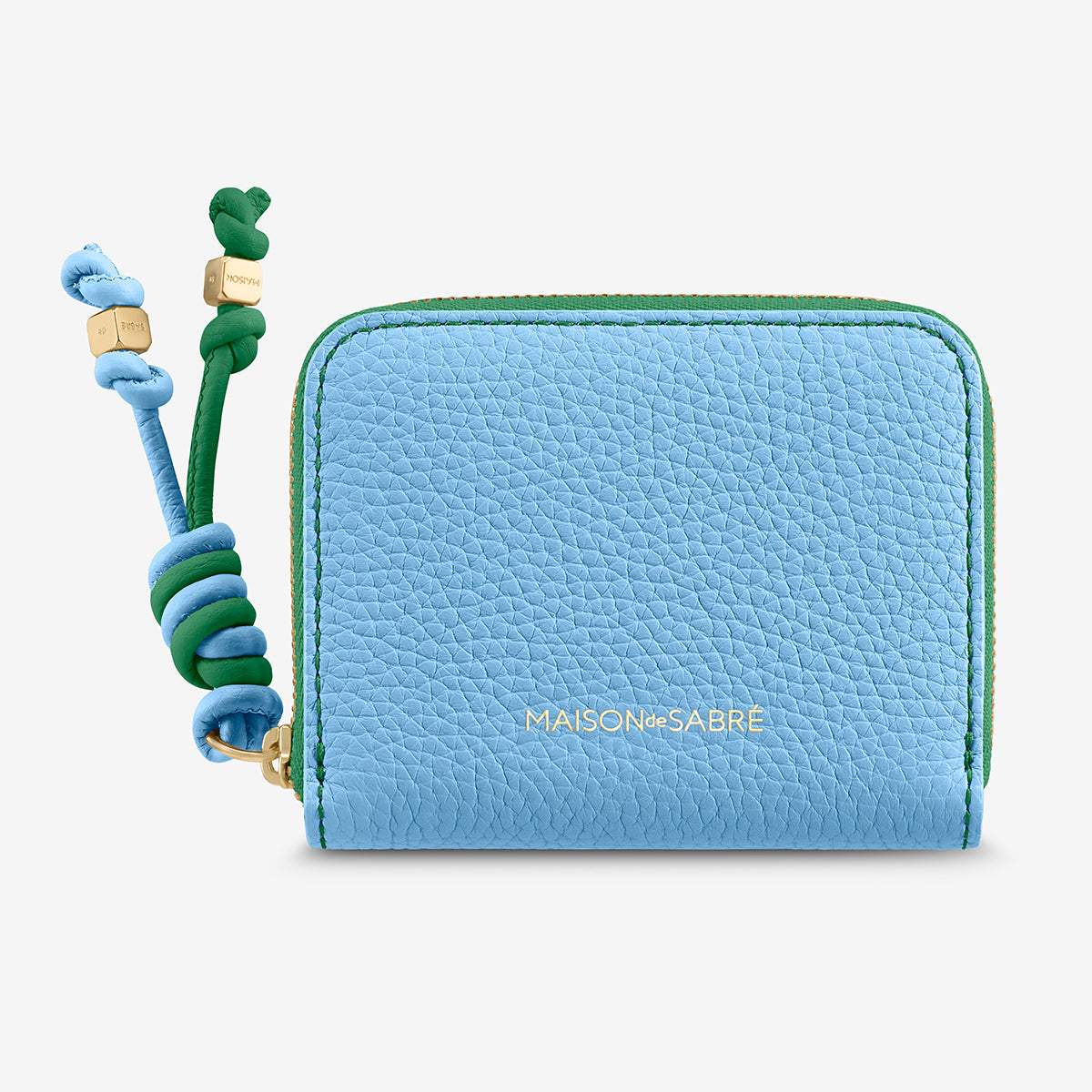 Zipped Wallet - Sky Emerald