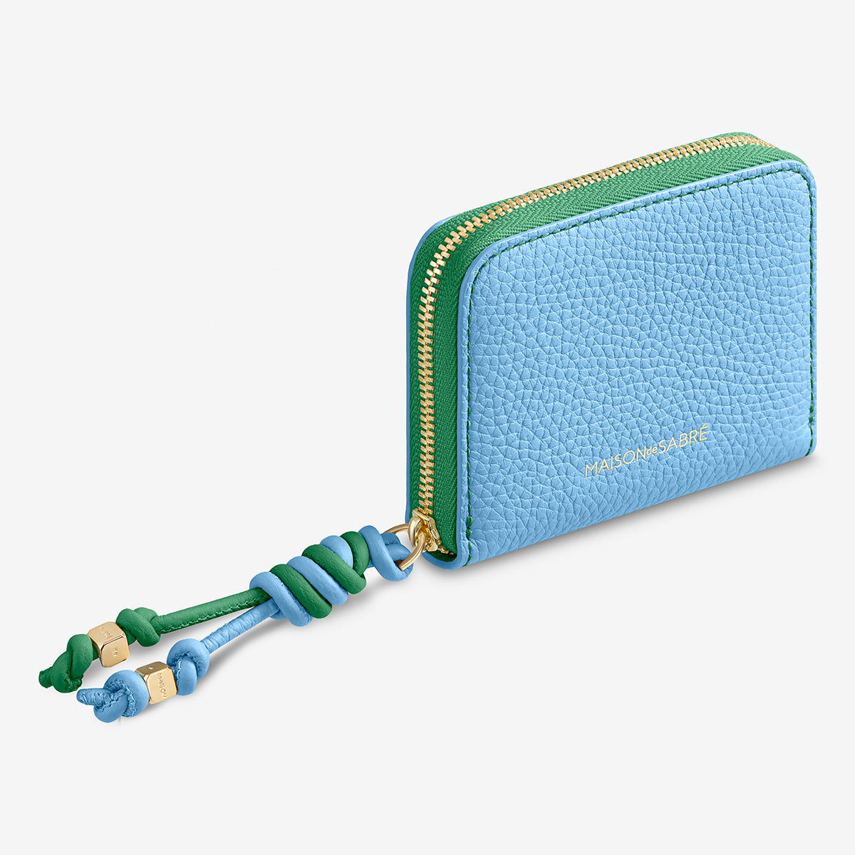 Zipped Wallet - Sky Emerald