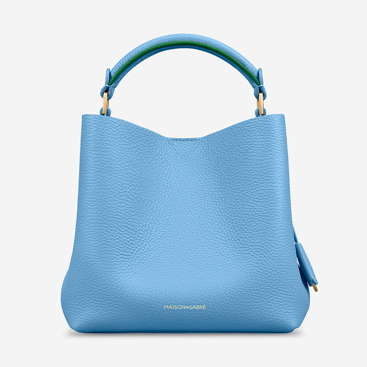 The Mini Bucket Bag - Sky Emerald