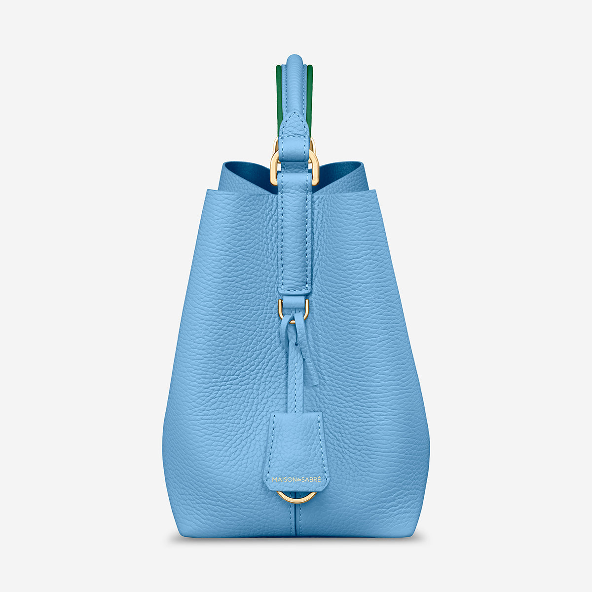 The Mini Bucket Bag - Sky Emerald – MAISON de SABRÉ