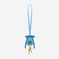 The Bow Padlock Charm - Sky Lapis