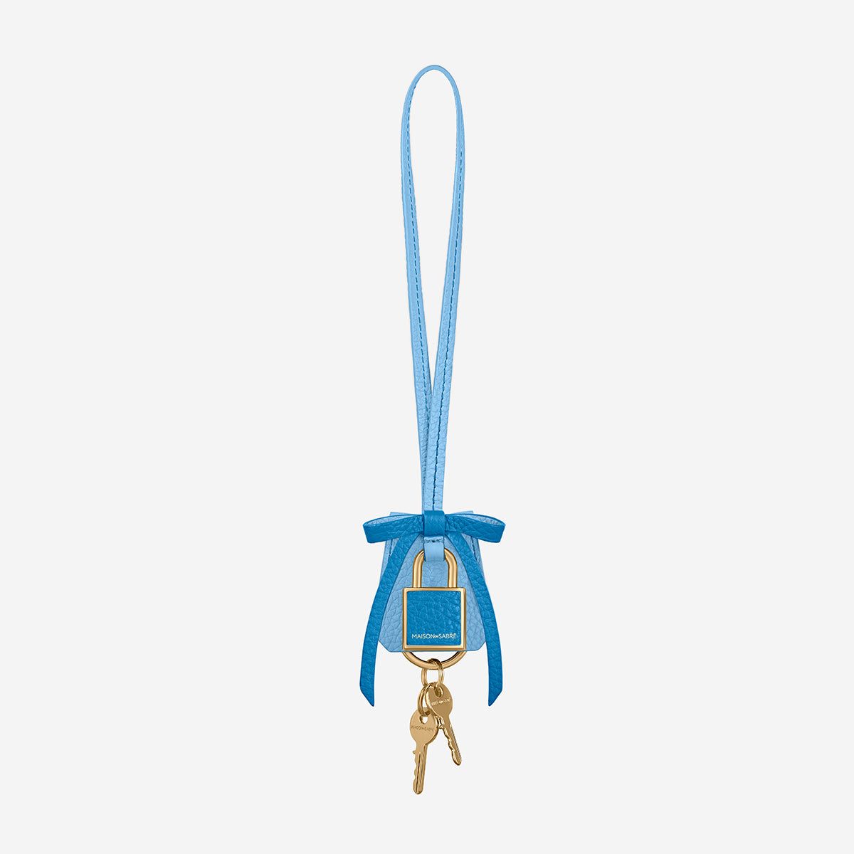The Bow Padlock Charm - Sky Lapis